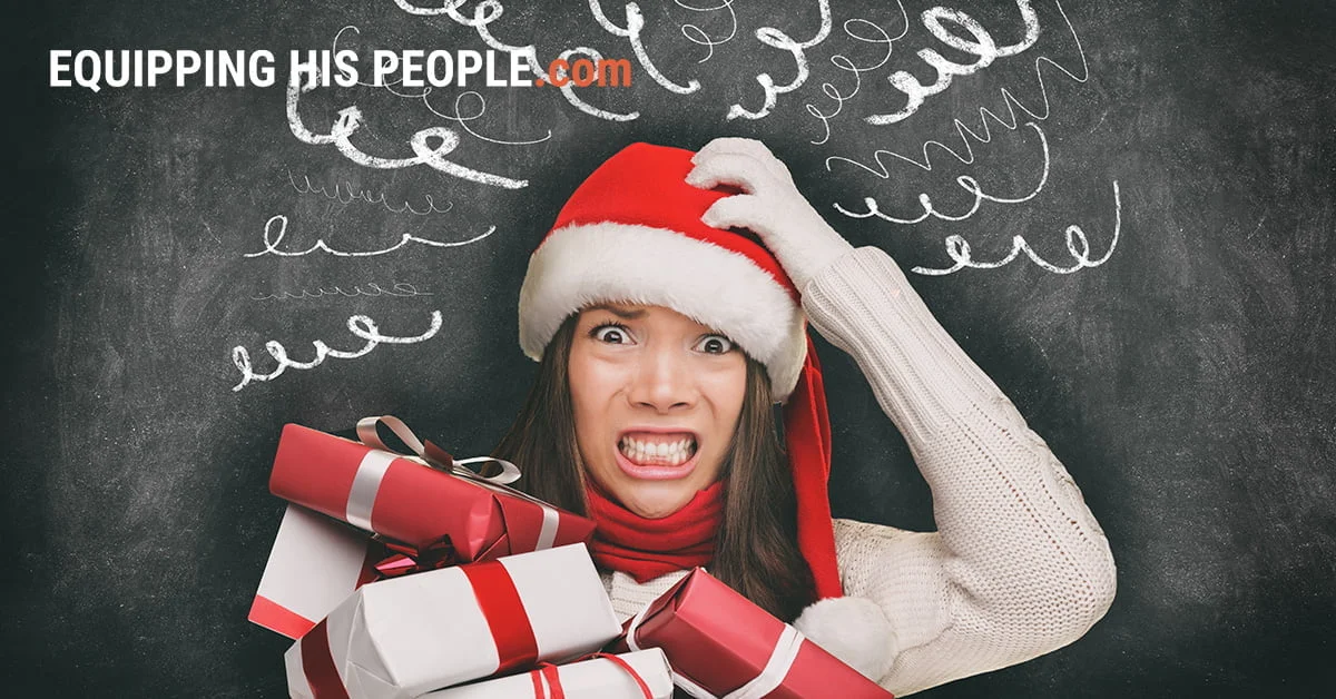 Christian leader managing stress during busy Christmas